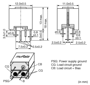 MURATA ORIGINAL9210848ご依頼 BNX002-11 | 村田製作所 EMIフィルタ, 10A, 50 V dc スルー