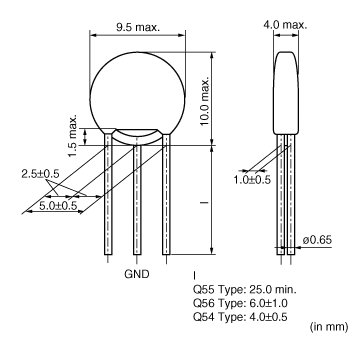 DSN9ND31H223Q55B|リードタイプ三端子コンデンサ|ノイズ対策部品/EMI