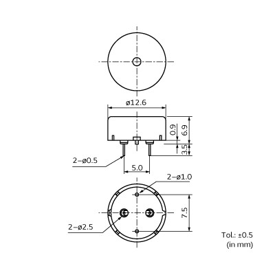 PKM13EPYH4002-B0|圧電サウンダ/ブザー|発音部品(ブザー)|村田製作所